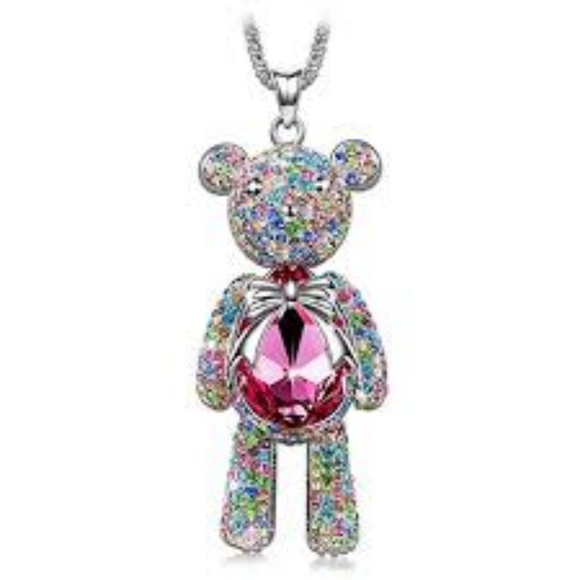 Crystals from Swarovski, Teddy Bear Necklace - Picture 8 of 8